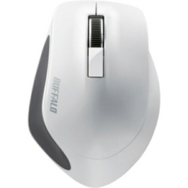 Buffalo Wireless BlueLED 3-Button Premium Fit Mouse White