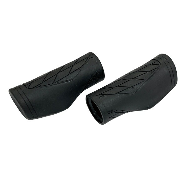 Noguchi Bicycle Grips [Antibacterial Lock-On Ergonomic Grips] H&H Black Small