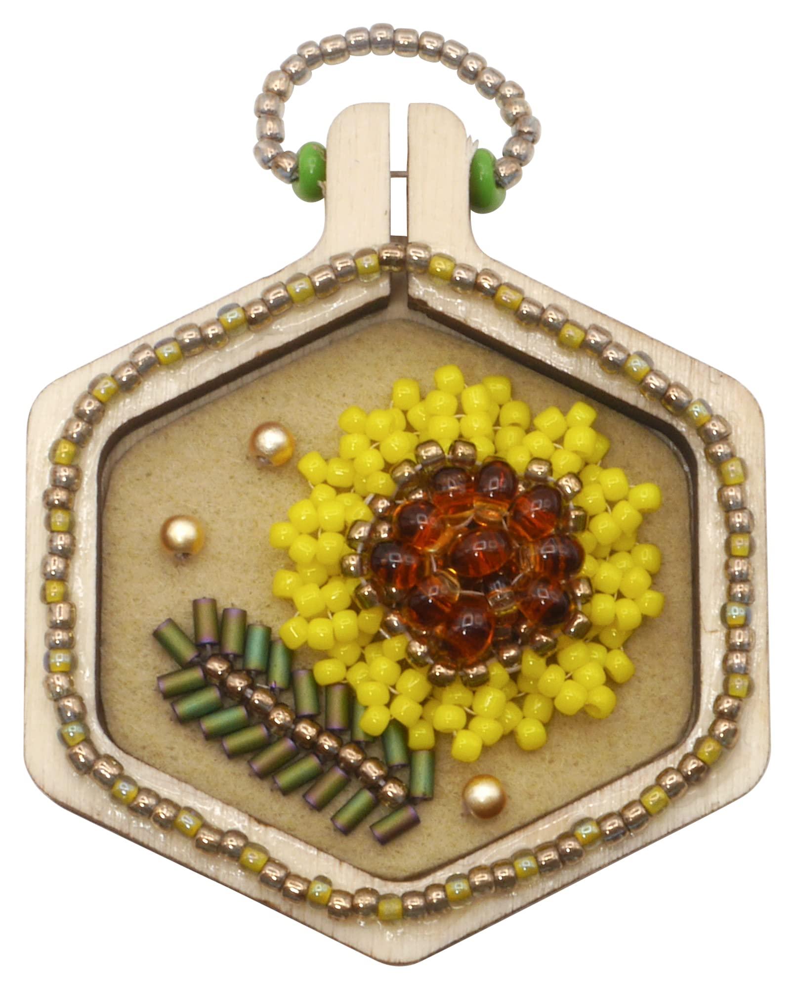 TOHO Bead Kit: Start Jewelry Embroidery - Sunflower (Includes Recipe Video QR Code) H-JE-5