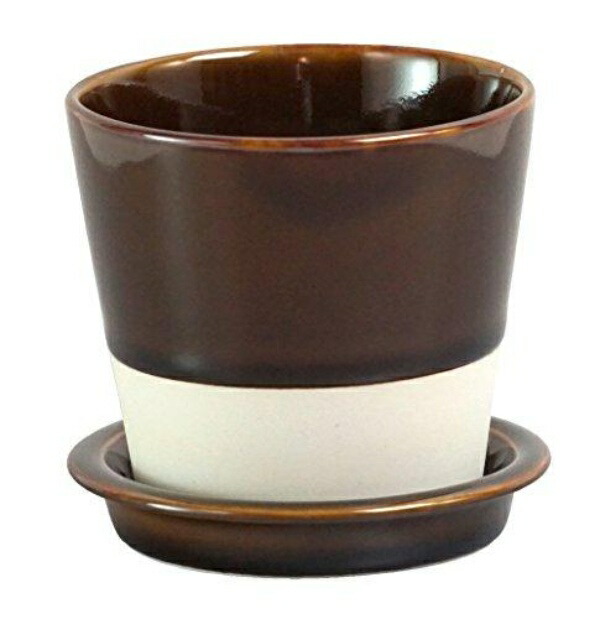 Saikaitoki Hasami Ware “essence” es Table Pot, Amber Glaze 13687