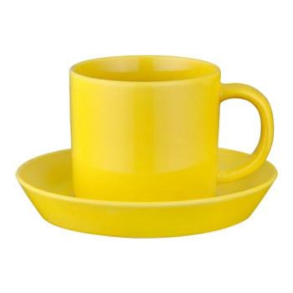 Hasami Ware “Common” Coffee Cup & Saucer Yellow 18283