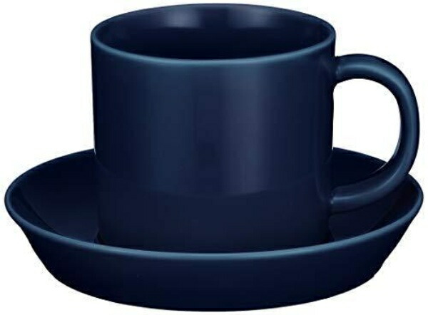 Hasami Ware “Common” Coffee Cup & Saucer Blue 18284