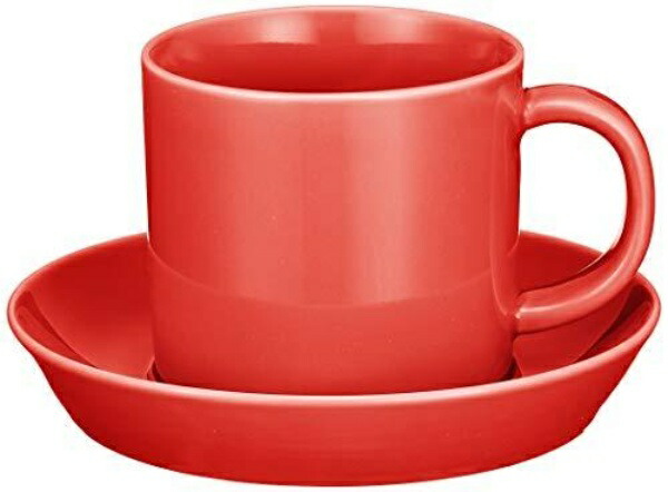 Hasami Ware “Common” Coffee Cup & Saucer Red 18285
