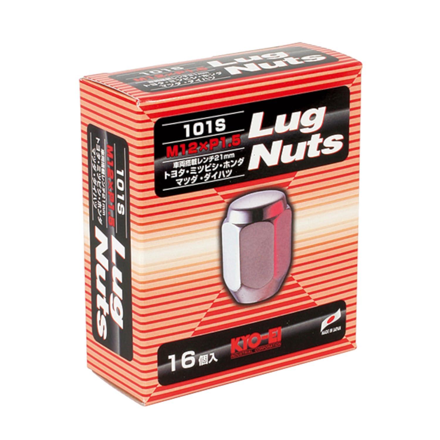 KYO-EI [Kyoei Industries] Lag Nuts [Quantity: 16 pcs] [Bag Type 21HEX] M12 x P1.5 101S-16P