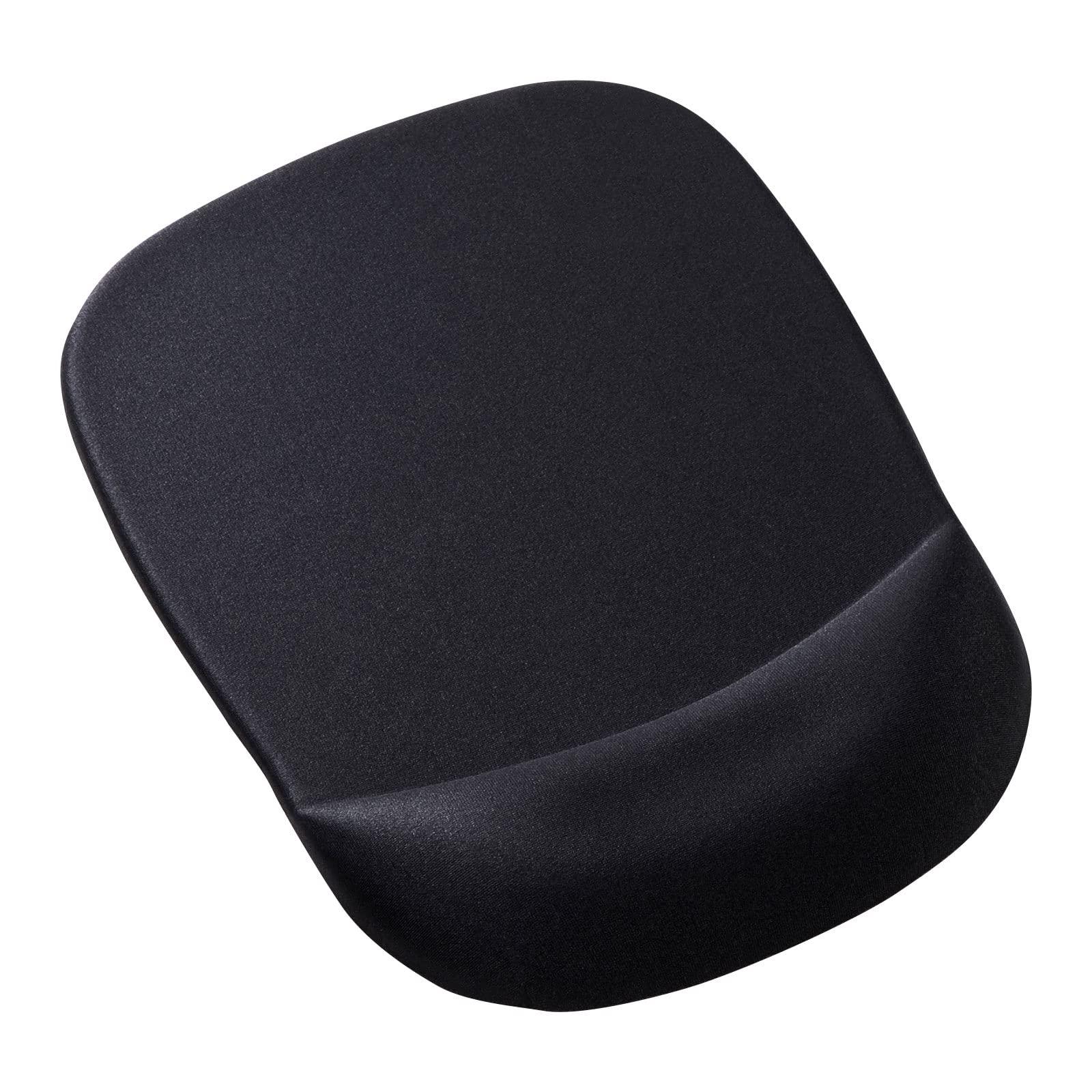 Sanwa Supply Memory Foam Wrist Rest Mouse Pad (Black) MPD-MU1NBK2