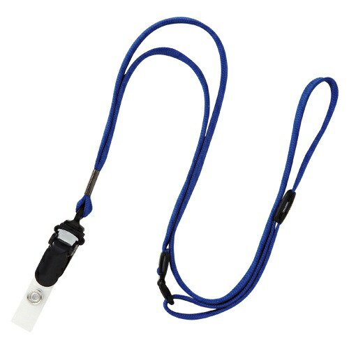 Open Industry Loop Clip Detachable Name Tag Strap Neck Strap Cord 10 Pieces Blue NB-50-BU