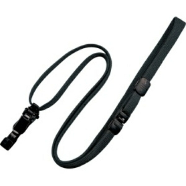 Open Industry Loop Clip Name Tag Strap Neck Strap Cord String Detachable 10-Pack Black NX-8-BK