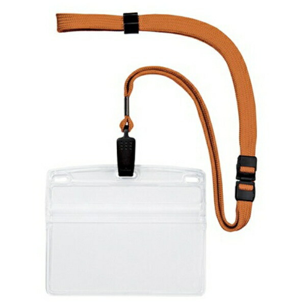 Open Industry Hanging Name Tag Nameplate Name Tag Card Holder Name Holder 10-Pack Zipper Soft Case Orange NL-21-RG