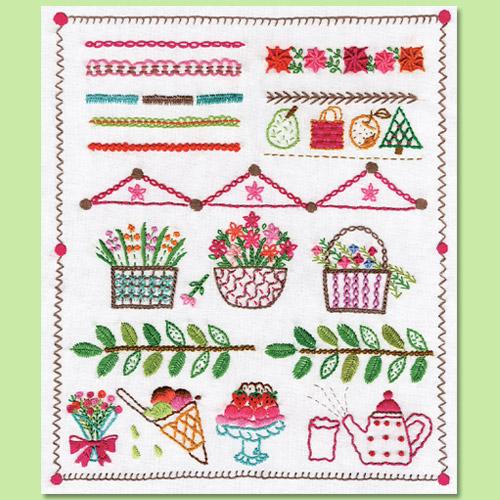 Olympus Silk French Embroidery Kit/Stitch Collection 1・No.2039