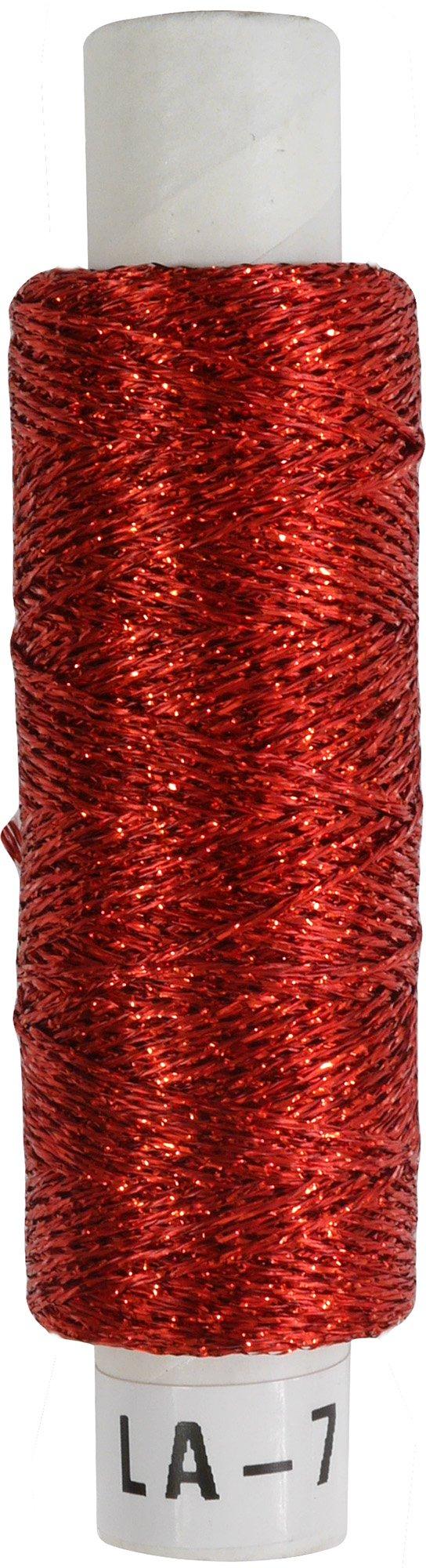 Olimpas Silk Craft Lame Thread 50m Red LA-7