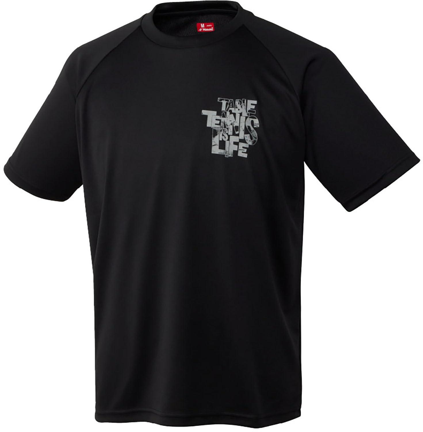 [Nittaku] One-Point T-Shirt NX2016 Black XO