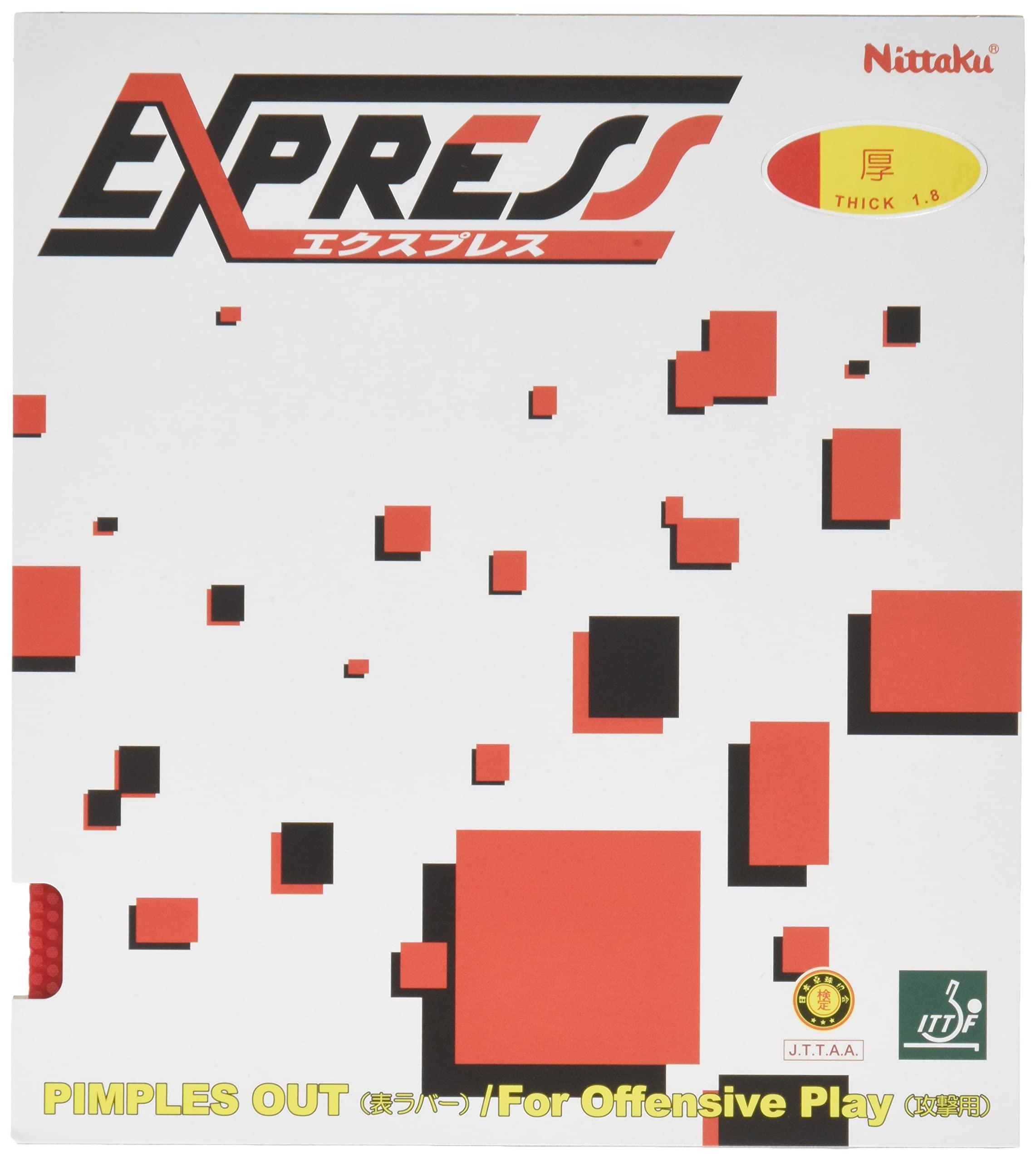 Nittaku Table Tennis Rubber Rubber_Express Top Soft Beginner NR-8521 Red Medium