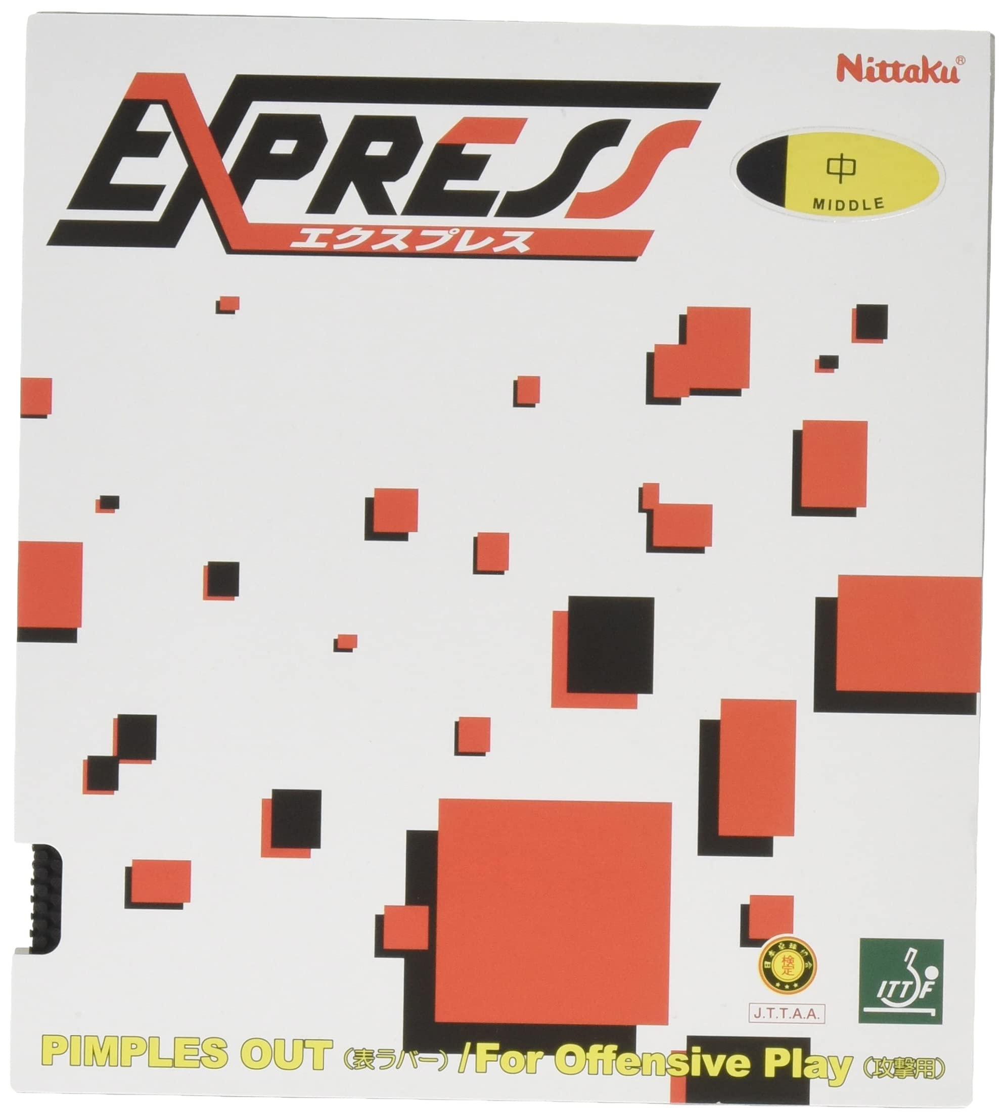 Nittaku Table Tennis Rubber Rubber_Express Top Soft Beginner NR-8521 Black Medium