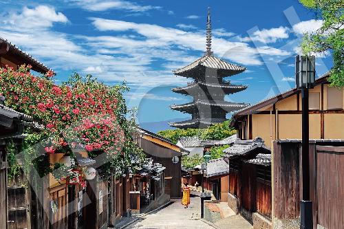 EPOCH Co., Ltd. 2016 Very Small Piece Jigsaw Puzzle Japanese Scenery: The Tower of Yasaka with Crape Myrtle in Bloom - Kyoto (50×75cm) 22-121s Glue Included Spatula Included Point Voucher Included EPOCH
