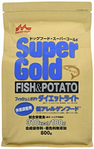 Mori Milk Sunworld Super Gold Fish and Potato Diet Light for Dogs 800g