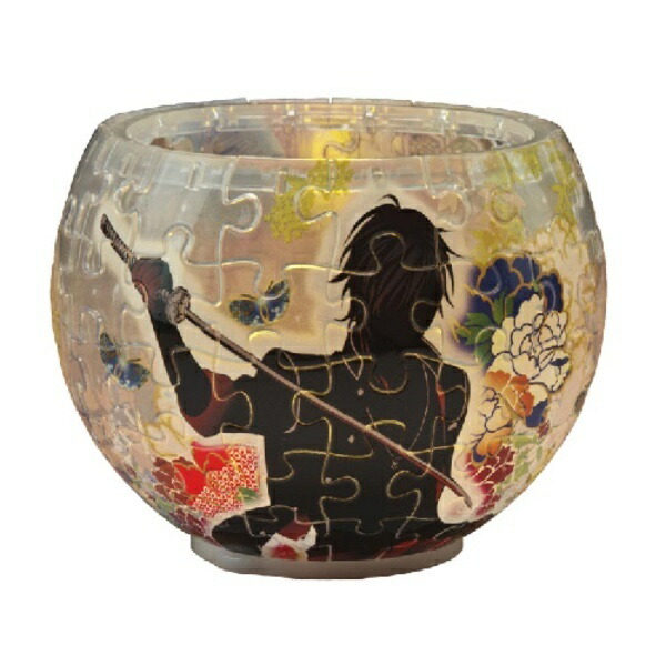Yanoman 80-Piece Jigsaw Puzzle Lampshade Puzzle Touken Ranbu: Great Kurikara (10x14.7cm) 2201-43 Piece Request Postcard Included with Dedicated LED Base