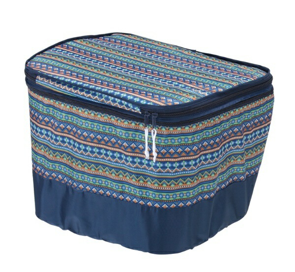 Kawasumi Seisakusyo Modern Art Series Front Basket Cover 2-Tier K-NB5 Native Blue