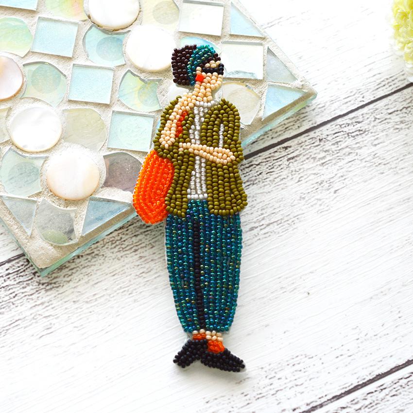 MIYUKI Bead Kit Outing Brooch Kit Market HCA14//3