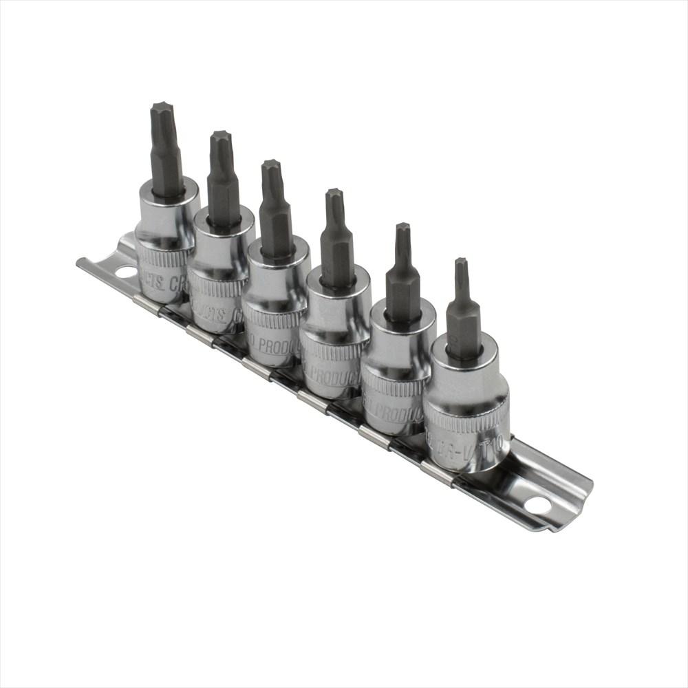 Astro Products 3/8DR Hex Socket Set (6-Piece) | Socket Bit Hex Socket Set Tools Car Maintenance Motorcycle