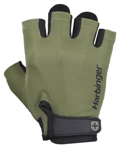 Harbinger Training Gloves for Strength Training and Fitness Power Gloves 2.0 Green XL (Wrist Circumference: 21.6-24cm) 22264