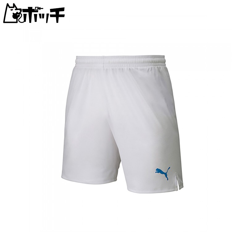 [PUMA] Soccer Moisture-Wicking Quick-Dry Shorts 729971 Men's Fall/Winter 2024 Colorway PUMA White/Electric Blue (06) L