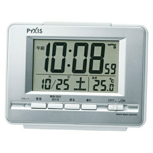 Table Clock (Radio-Controlled Clock) Radio-Controlled Digital Alarm Clock 1 Unit NR535W
