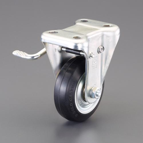 75mm Casters (Fixed Bracket, Left Brake Included)