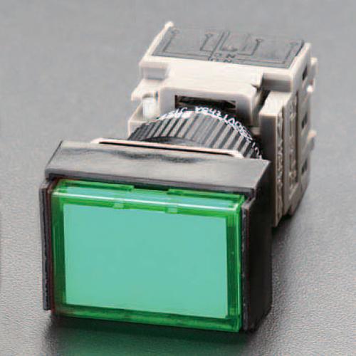 16mm Push Button Switch (Square/Green LED)  21(W)×52.5(D)×18(H)mm
