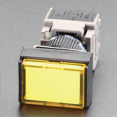 16mm Push Button Switch (Square/Yellow LED)  21(W)×52.5(D)×18(H)mm