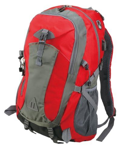 [Artec] Disaster Preparedness Kit Large Capacity Backpack with USB Port Red 40L 35601