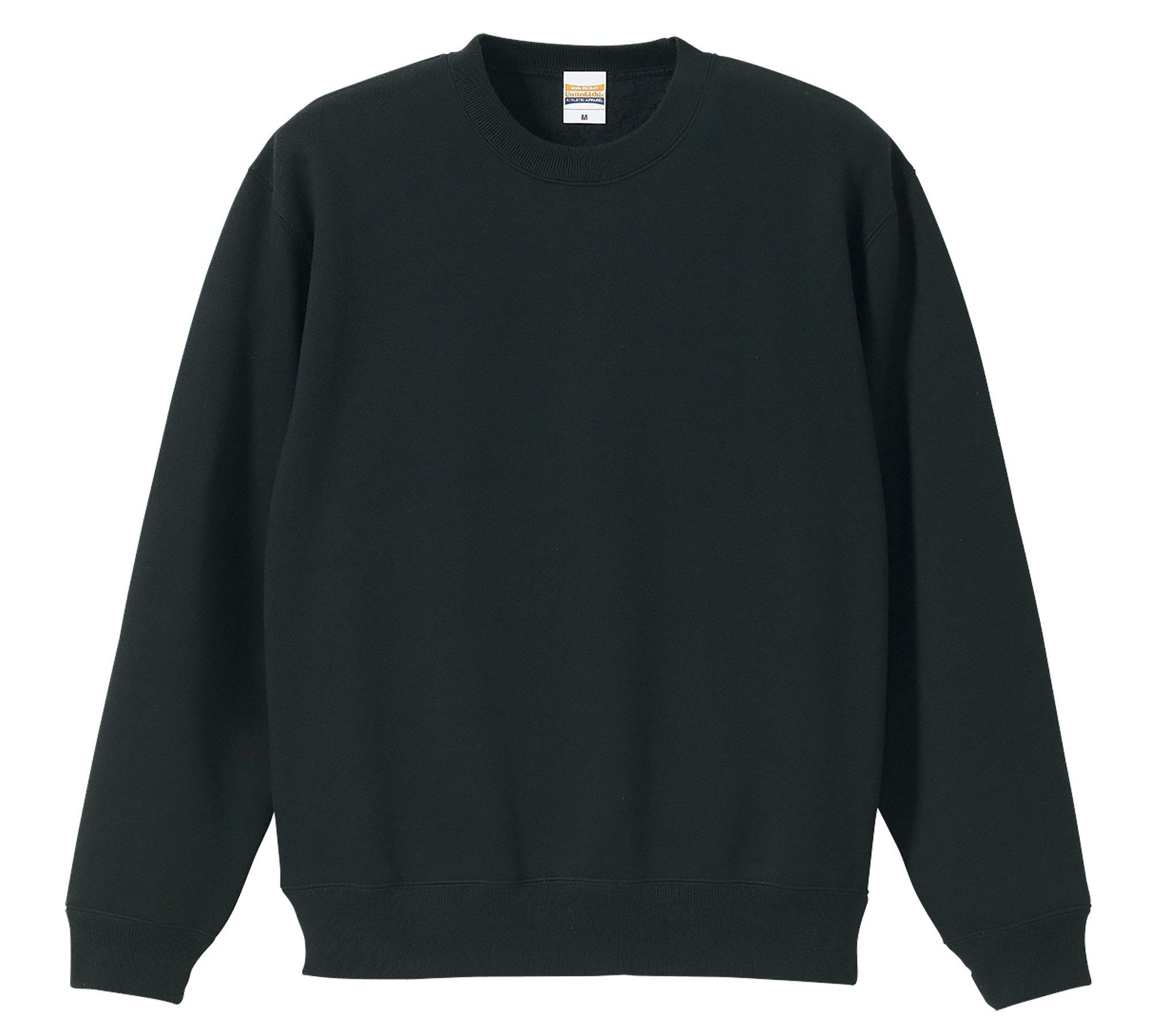 [United Athle] 10.0 oz T/C Crew Neck Sweatshirt (Brushed Lining) 592801 002 Black XL
