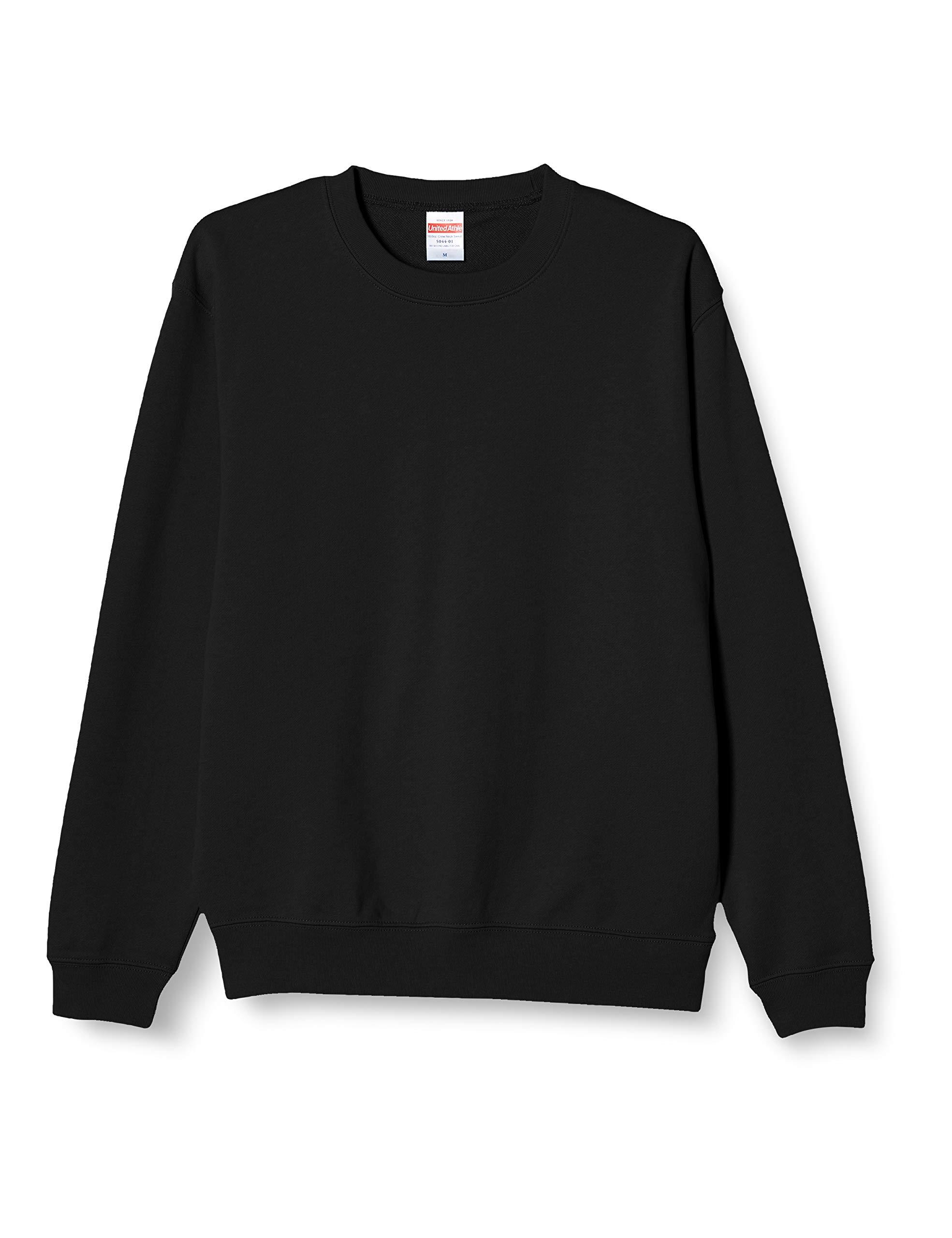 [United Athle] 10.0 oz Crew Neck Sweatshirt (Brushed Pile) 504401 002 Black S