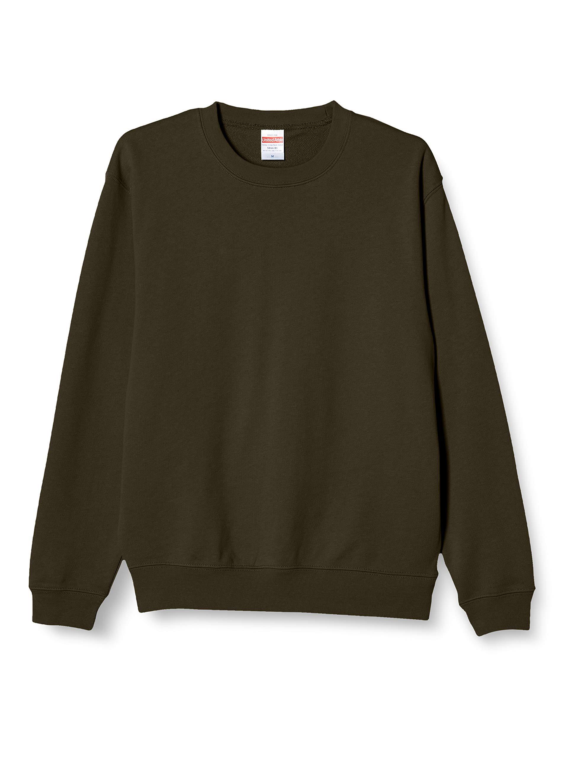 [United Athle] 10.0 oz Crew Neck Sweatshirt (Brushed Pile) 504401 033 Olive XL