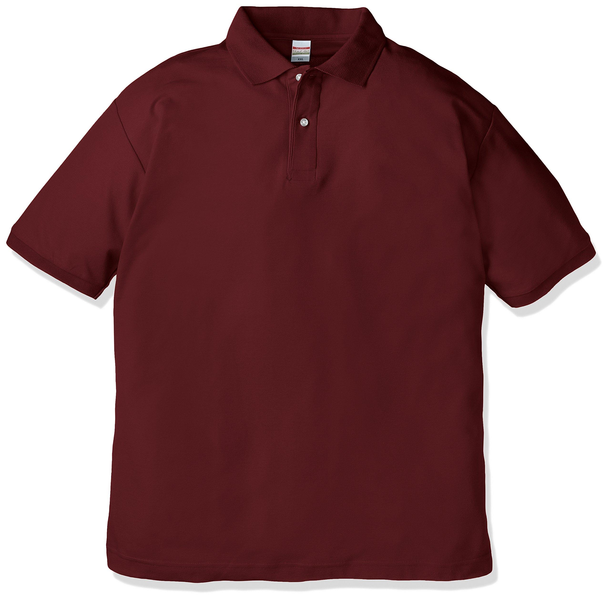 [United Athle] 5.3 oz Dry Kanoko Utility Polo Shirt 505001 [Men's] 072 Burgundy XXXXL