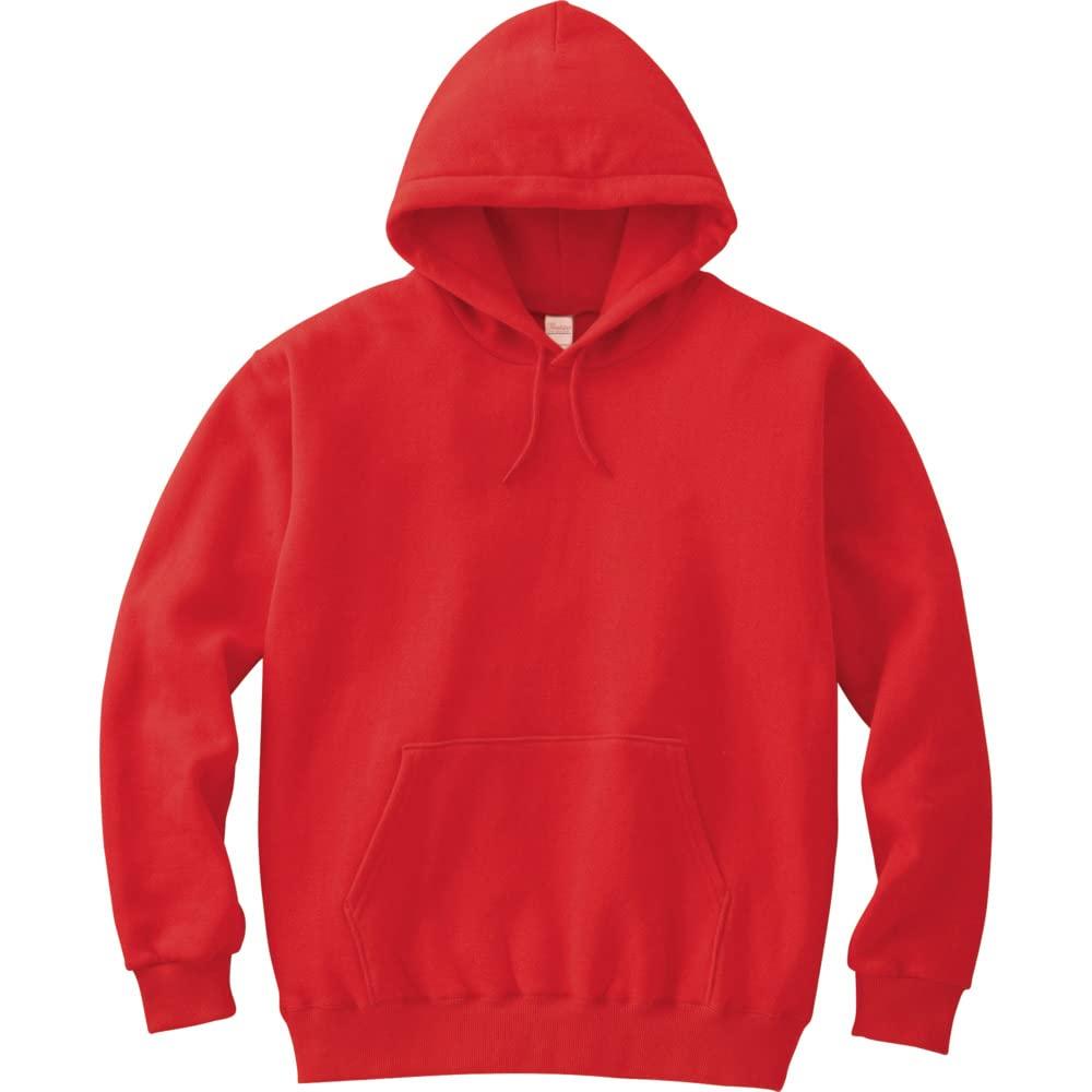 [Printstar] Sweatshirt Hoodie 8.4 oz Brushed Hooded Lightweight Pullover [Pullover] 00216-MLH Bright Red L (Equivalent to Japanese size L)