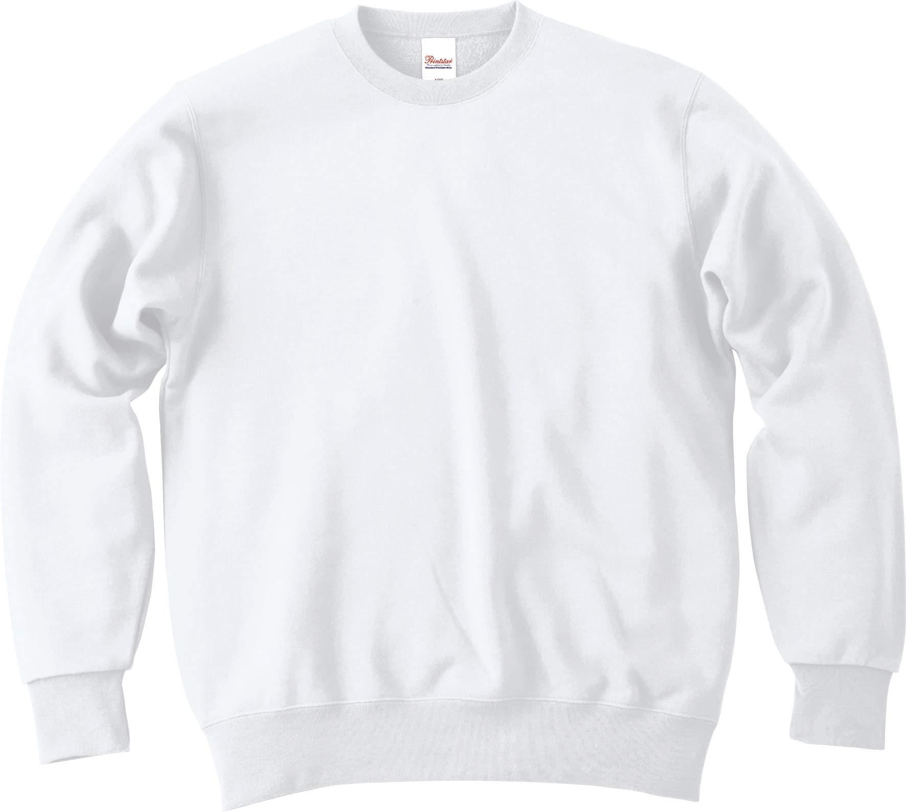 [Printstar] Sweatshirt 9.7 oz Brushed Standard Trainer 00183-NSC Men's White XL (Equivalent to Japanese size XL)