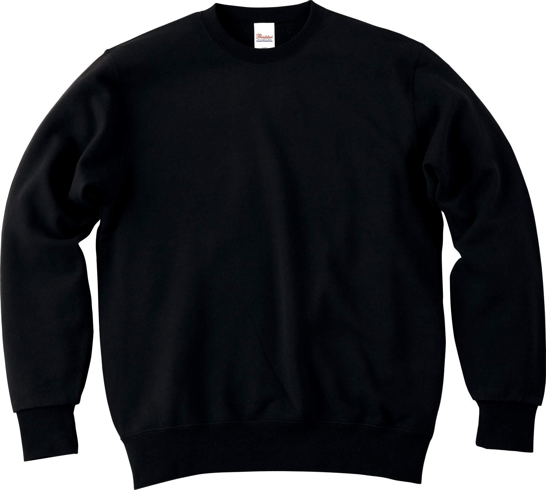 [Printstar] Sweatshirt 9.7 oz Brushed Standard Trainer 00183-NSC Men's Black M (Equivalent to Japanese Size M)