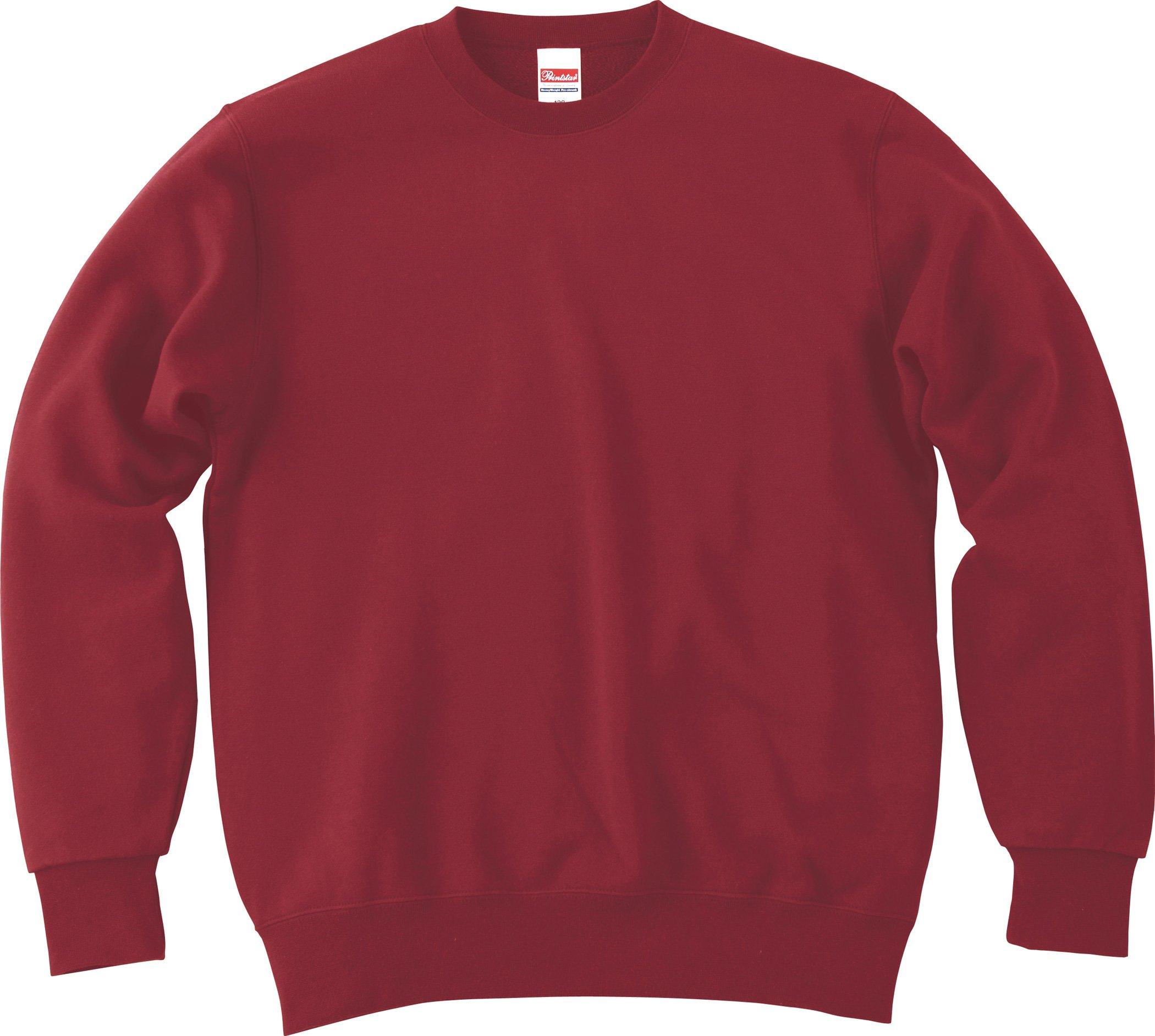 [Printstar] Sweatshirt 9.7 oz Brushed Standard Trainer 00183-NSC Men's Burgundy XL (Equivalent to Japanese size XL)
