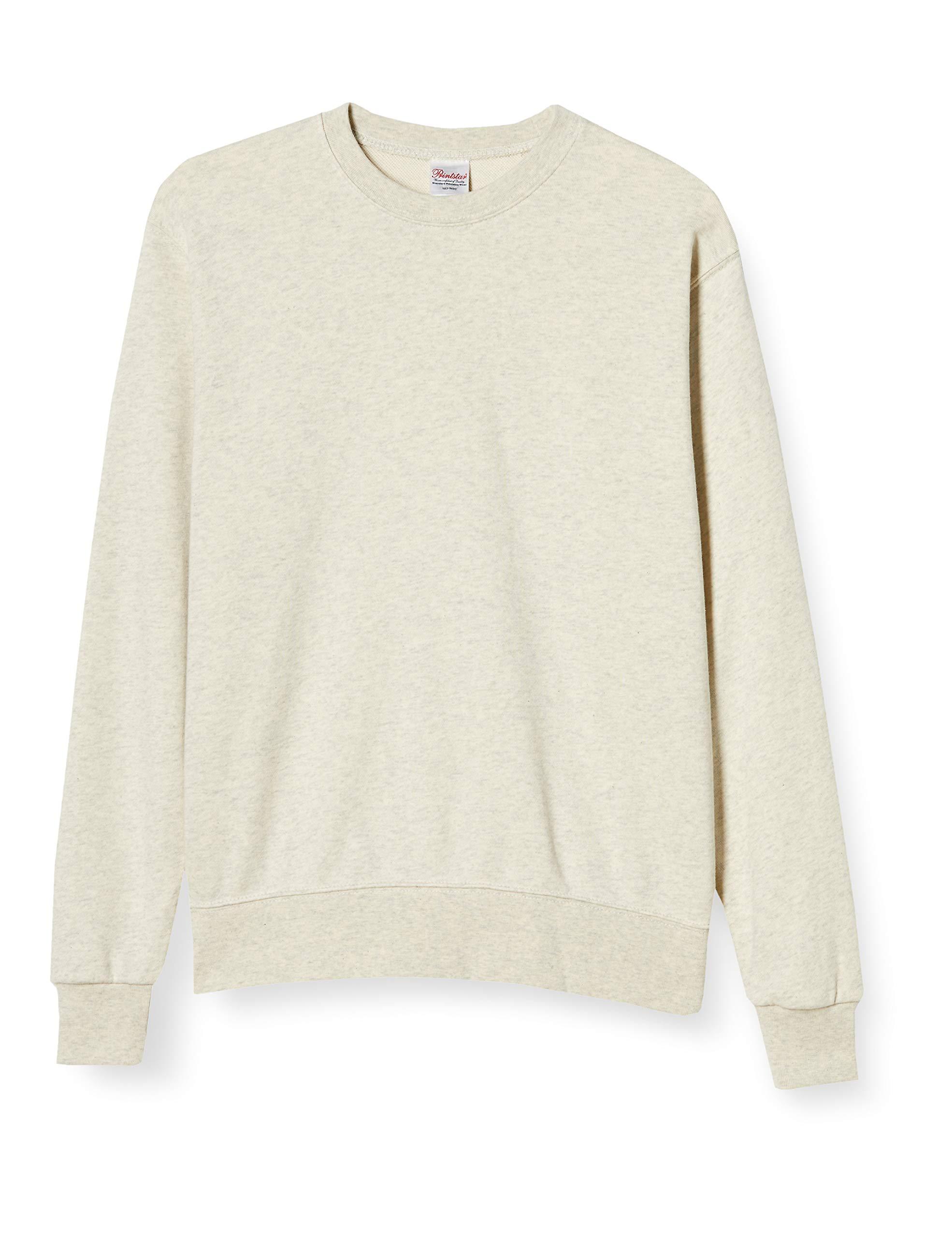 [Printstar] Sweatshirt 9.7 oz. Brushed Standard Trainer 00183-NSC Men's Oatmeal L (Equivalent to Japanese size L)