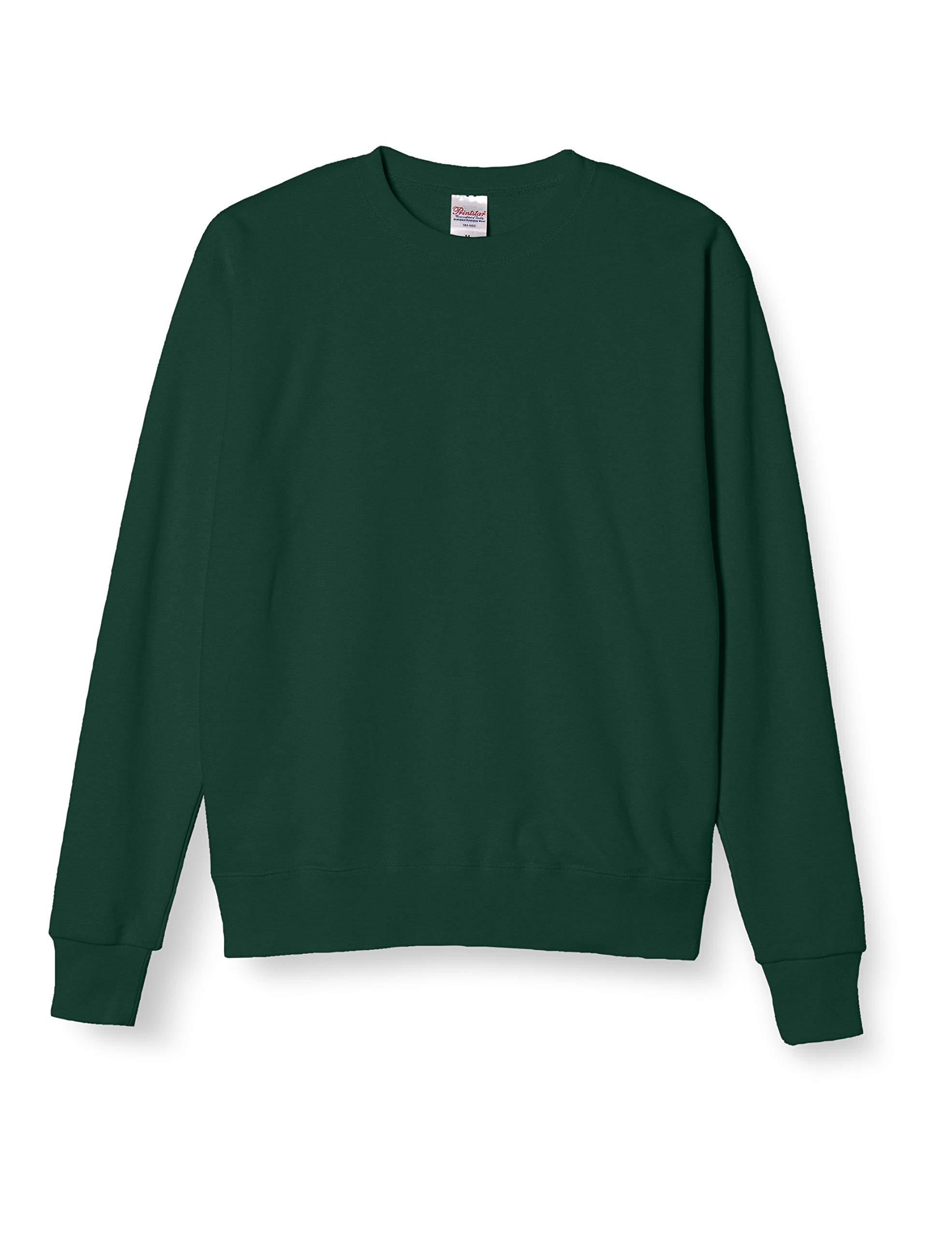 [Printstar] Sweatshirt 9.7 oz. Brushed Standard Trainer 00183-NSC Men's Ivy Green XS (Equivalent to Japanese size XS)