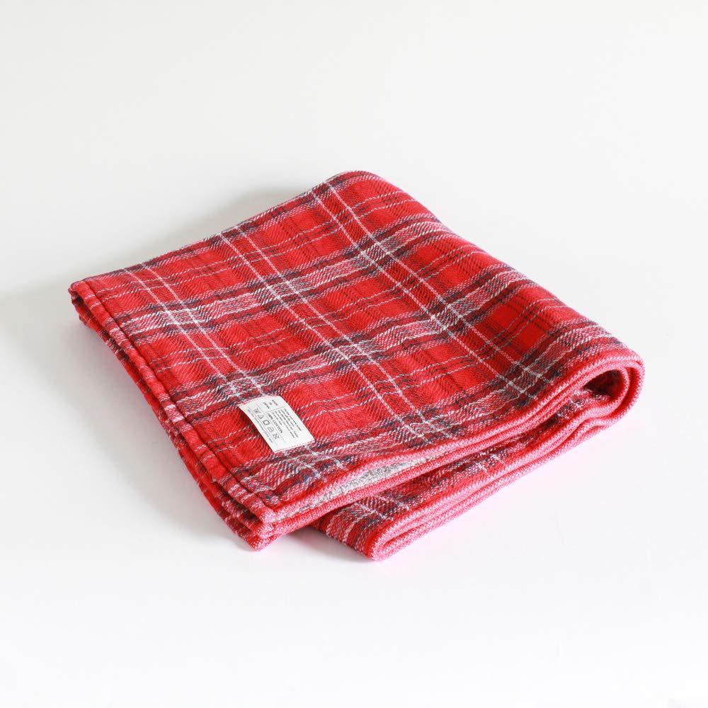 Imabari Towel CONTEX Tartan Check Size L Red