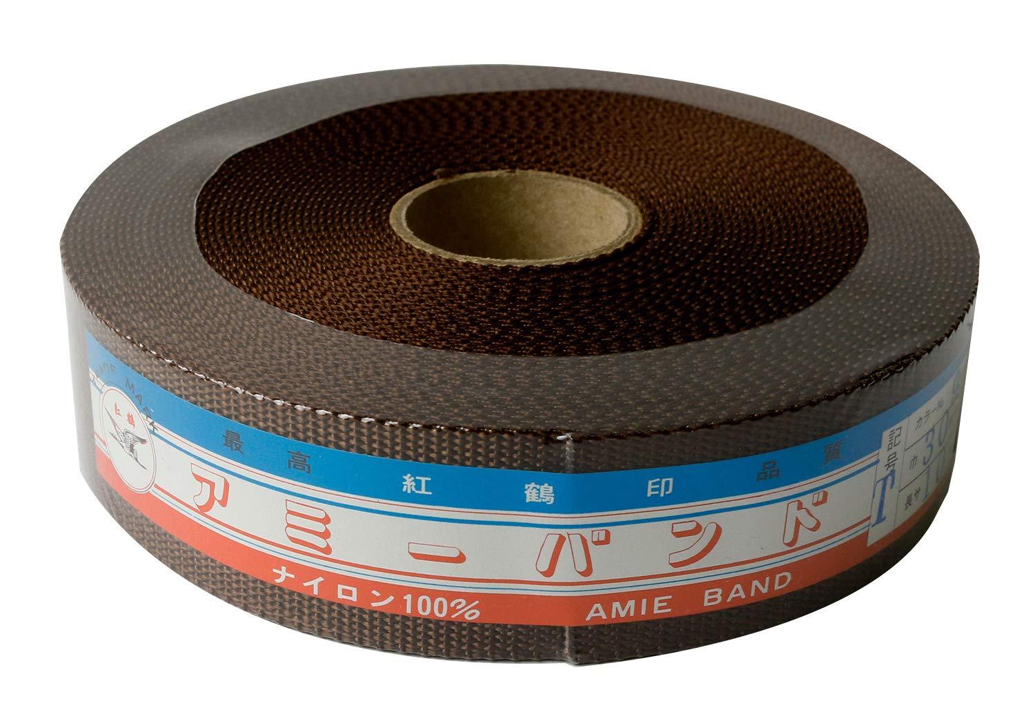Nippon Chuko NBK Thin Ami Tape 30mm 10m Roll Brown AMT30-9