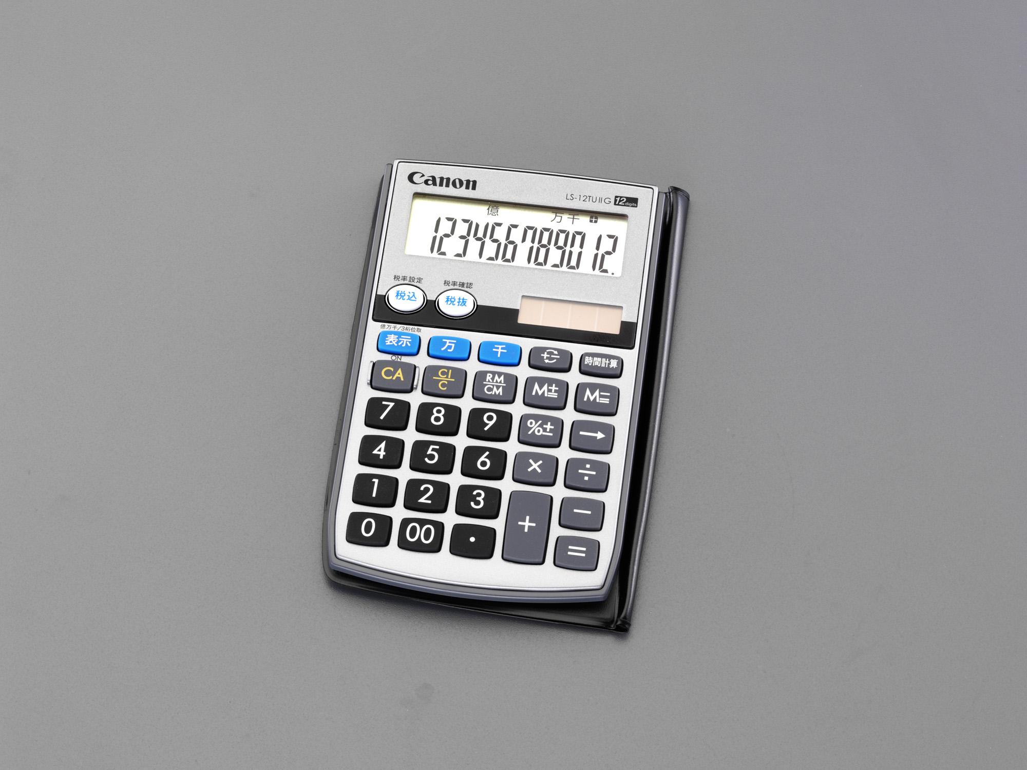 12-digit calculator  74(W) × 121(D) × 8(H) mm