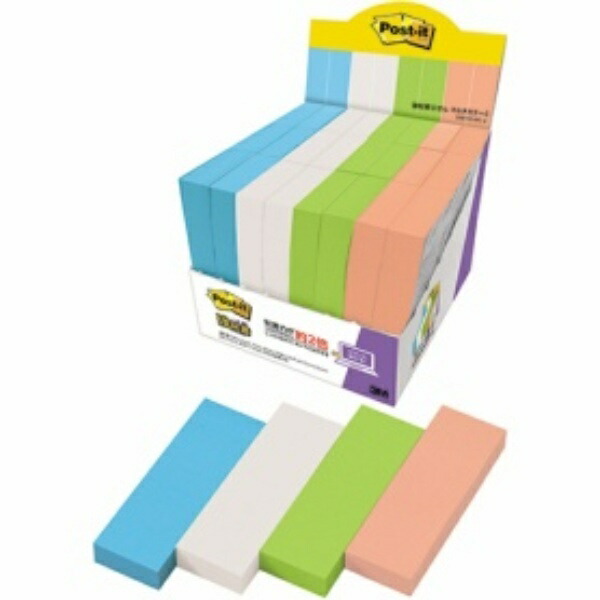 Post-it Notes Strong Adhesive Multi-Color 4 75×25mm 90 sheets × 24 pads 5001SS-MC-4