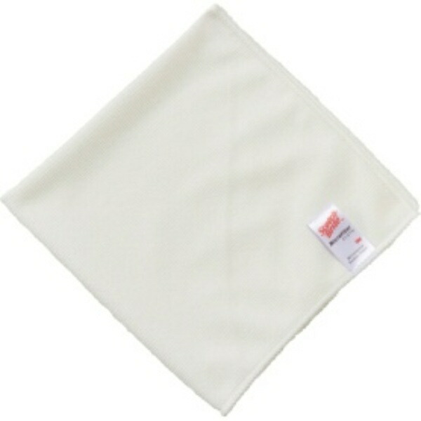 3M Microfiber Cloth, Cleaning Cloth, Industrial Use, White, 10 Sheets, Scotch-Brite WC2012 WHI P