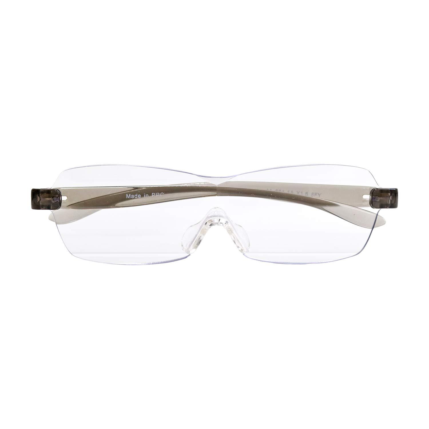 Enix Glasses-Type Magnifier SMARTEYE Smart Eye Compact Glasses-Style Magnifying Glass Clear Black se-005