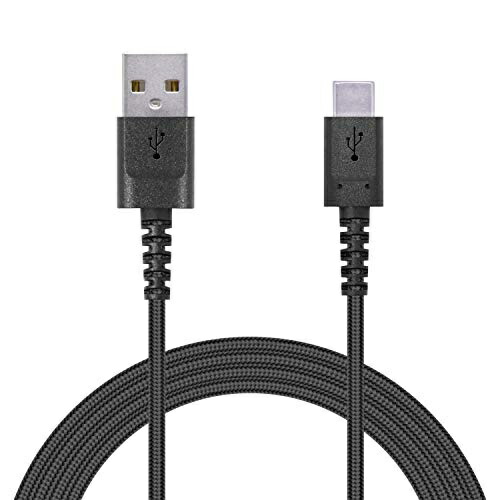 ELECOM USB Type-C Cable (USB A to USB C) High-Durability Model Resistant to Breakage USB 2.0 Officially Certified 2.0m Black MPA-ACS20NBK