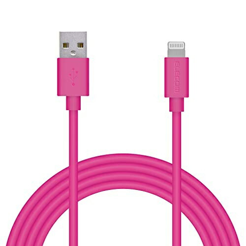 ELECOM Lightning Cable for iPhone Charging Cable Standard Apple Certified 2m Pink MPA-UAL20PN