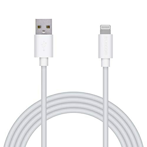 ELECOM Lightning Cable for iPhone Charging Cable Standard Apple Certified 2m White MPA-UAL20WH