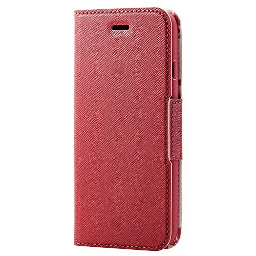 ELECOM iPhone SE (2nd/3rd Generation) / 8 / 7 Case Wallet-Style Leather Slim UltraSlim Deep Pink PM-A22SPLFUJPND